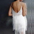 thumbnail image 3 of QIPOPIQ Robes pour Femmes Robes Style Flapper Robes Gatsby des Années 20 avec Franges Intégrales Mini Robes Été Liquidation, 3 of 6