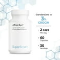 thumbnail image 6 of SuperSmart - Affron Eye 20 mg per Day (3% Crocin) - Saffron Supplement | Non-GMO & Gluten Free - 60 Vegetarian Capsules, 6 of 9