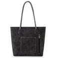 thumbnail image 3 of Montana West Woven Tote Bags for Women Medium Purses and Handbags, Black, 3 of 5
