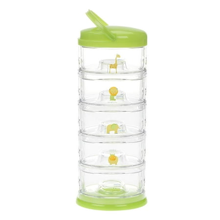UPC: 0895411002893 | Innobaby Packin Smart Stackable and Portable Storage System for Formula Baby Snacks and more. 5 Stackable Cups in Lime Sorbet. BPA Free. (VARIOUS COLORS)