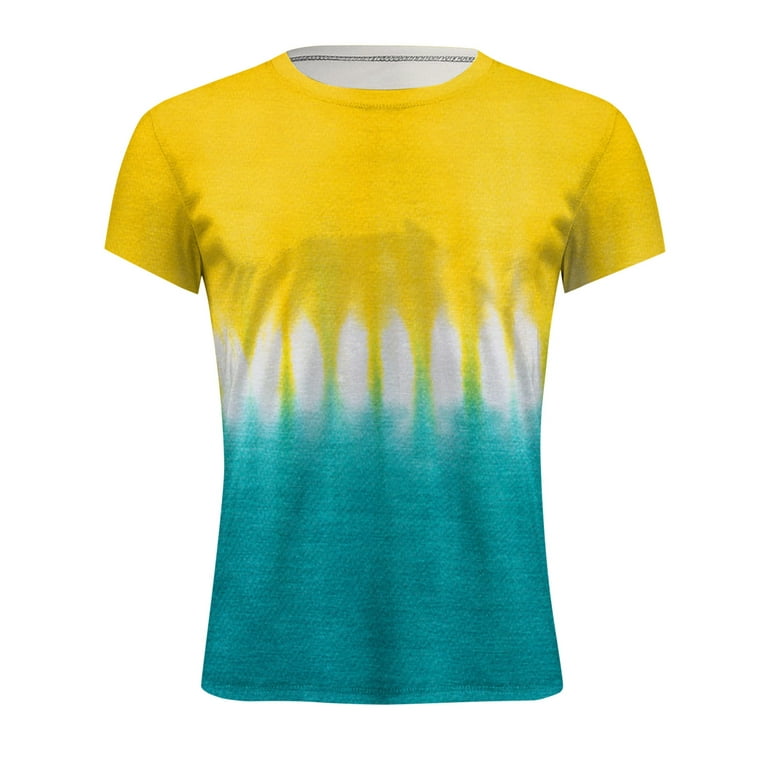 Mens Tops Men's Fashion Summer Neckline T-shirt Printing Pattern