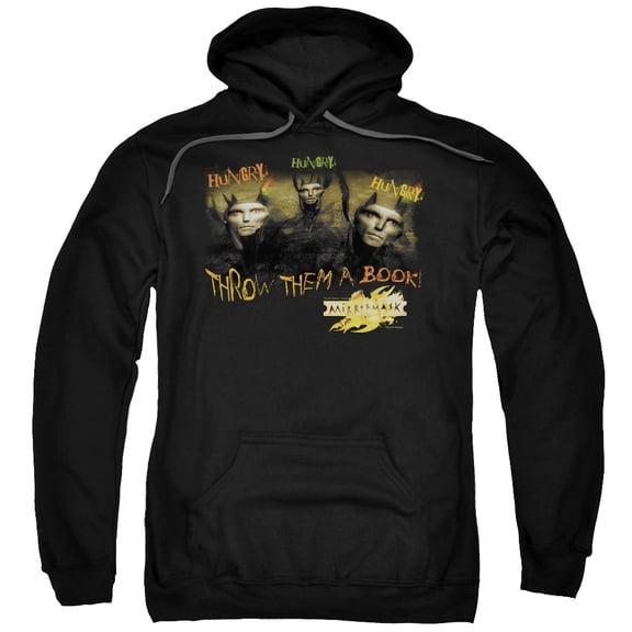 Mirrormask Hungry Adult Pullover Hoodie Sweatshirt Black