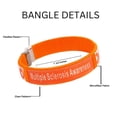 thumbnail image 3 of Multiple Sclerosis Awareness Bangle Bracelets 1 Pack, 3 of 3