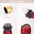 thumbnail image 5 of ACDANC 2Pcs Glass Roller Bottles 50 Ml Gradient Red Roll on Bottle with Plastic Roller Ball and Opener Empty Roller Ball Deodorant Container for Essential Oils,Perfume (Gold Lid), 5 of 7