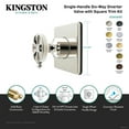 thumbnail image 4 of Kingston Brass KS4045RX Belknap Single-Handle Six-Way Diverter Valve with Square Trim Kit, Oil Rubbed Bronze, 4 of 4