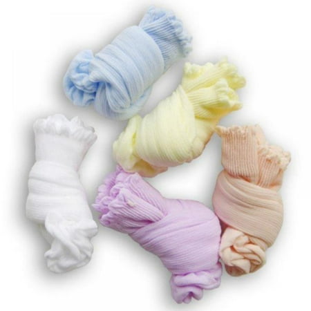 

MAGAZINE 1 pair Infant boys and girls cotton soft non-slip socks cute children\\\\\\\ s solid color socks random colors
