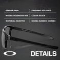 thumbnail image 2 of Oakley OO9384 Holbrook Mix Rectangle Shaped Polarized Sunglasses for Men - Includes Official Eyewear Kit - Polished Black Frame with Prizm Black Lens, 2 of 6