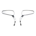 thumbnail image 2 of Espejo retrovisor de motocicleta Macarena aleación de aluminio plata, 2 of 8