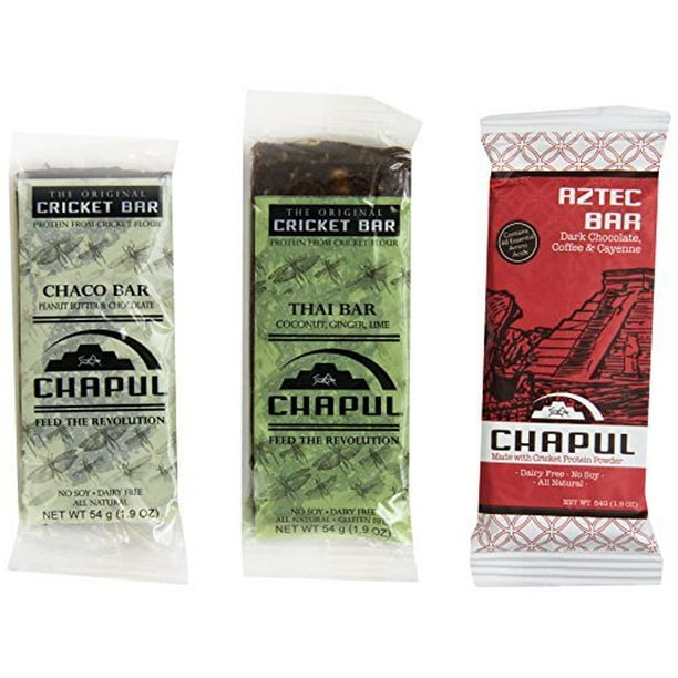 Chapul Cricket Energy Bars 1.9 oz each (Sampler, 3 count)