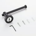 thumbnail image 3 of O'force Toilet Paper Holder Matte Black Thicken Space Aluminum Toilet Roll Holder for Bathroom Kitchen Washroom Wall Mount, 3 of 6