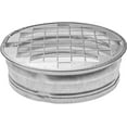 thumbnail image 1 of 3" Inch (net 3/8" x 3/8" Inch) Duct End Cap with Steel Mesh - Round Galvanized Steel Cap, Steel Screen - Vent Duct End Cap - Available Different Sizes (3"; 4"; 5"; 6"; 8"; 10"; 12" Inch), 1 of 7