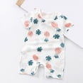 thumbnail image 2 of kpoplk Summer Baby Boys Jumpsuit Baby Girl Bodysuits, Baby Boys Short Sleeves Rompers, Clothing Newborn Baby Cotton Short Sleeve Thin Crawling Suit Baby Onesie Clothes Size 12-18 Months,Light Pink, 2 of 4
