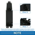 thumbnail image 4 of Interruptor de ventana eléctrica Unique Bargains No.56009451AC Interruptor de control de ventana para Jeep Cherokee 2001 Negro, 4 of 7