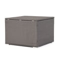 thumbnail image 4 of Grey Rattan Storage Box for Outdoor Use Stores Light - weight Blankets and Serves as Informal Table, 4 of 6