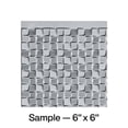 thumbnail image 1 of FASÄDE Terrain Decorative Vinyl Backsplash Panel in Argent Silver (6X6 Inch Sample), 1 of 5