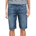 thumbnail image 3 of Guess Mens Slim Fit Raw Edge Stretch Denim Shorts Tidal Wave Wash 31, 3 of 3