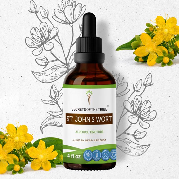 St. John's Wort Tincture Alcohol Extract, Organic Saint John's Wort