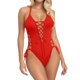 thumbnail image 1 of MKLEKYY Trajes De Baños Women Sexy Lace Up 1 Piece Swimsuit Deep V Neck Bathing Suits, 1 of 6