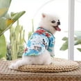 thumbnail image 2 of Fshinging Pet Summer T Shirts Hawaii Floral Dog Shirt Hawaiian Printed, 2 of 8