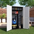 thumbnail image 4 of Mondawe 50 "W x 29" D x 79.53"H Outdoor Storage Shed with Sliding Door ,Double Cabinet, 4 of 9