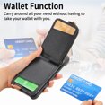 thumbnail image 5 of Decase for iPhone 14 Zipper Wallet Casa,with Credit Card Holder,Built-in Ring Stand,RFID Blocking Design,Rugged Shockproof PU Leather Protective Case,Support Magnetic Car Mount,Black, 5 of 10
