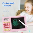 thumbnail image 4 of Calculadora matemática con verificación automática para interacción entre padres e hijos, entrenador de matemáticas, regalos para entrenadores, juguetes para pintar. Rosa, 4 of 5