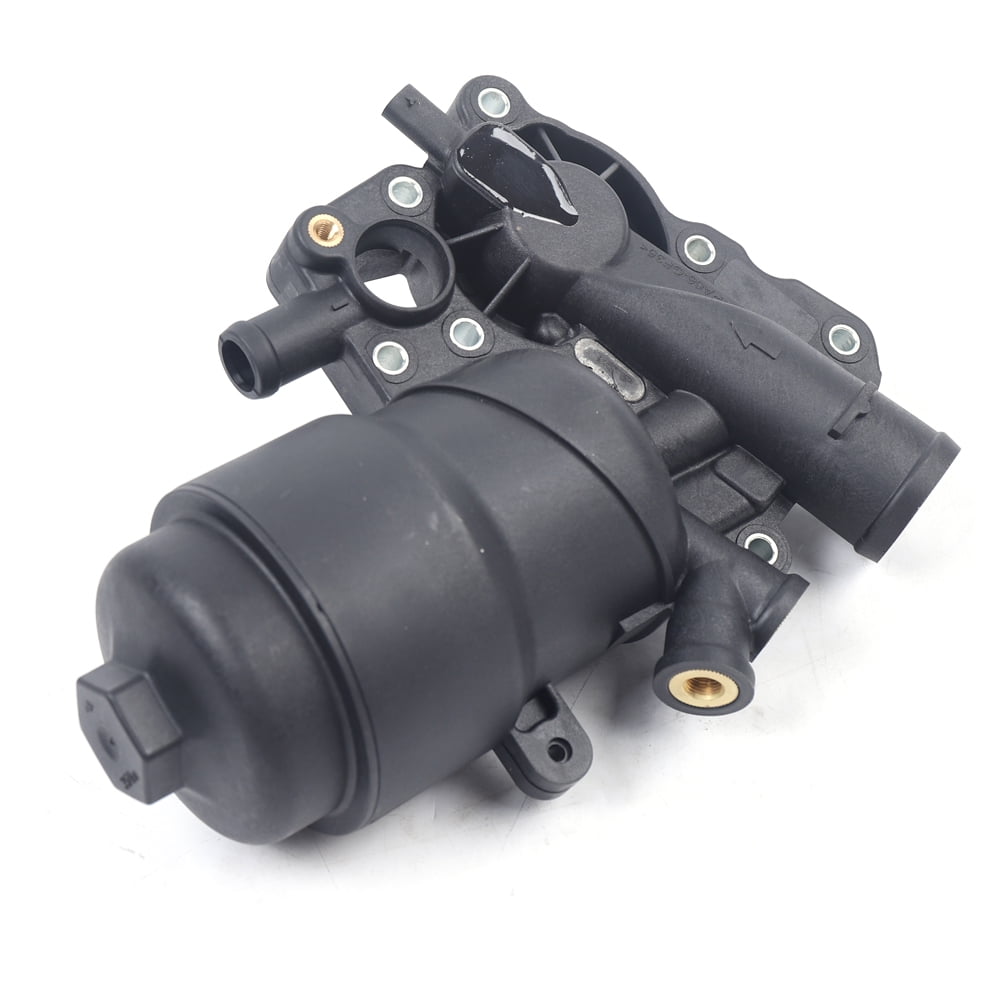 Engine Oil Filter Housing, Filter Housing, Black Engine Oil Filter Housing for 13-16 Audi Q5 Q7 A6 A7 A8 Quattro 3.0L