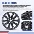 thumbnail image 5 of 4PCS Hubcaps,18 inch Alloy Wheel Wheel Skins for Honda 2023 2024 2025 CR-V EX / EX-L model,Black Matte, 5 of 8