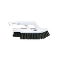 thumbnail image 2 of Bathroom Scrubbing Brush | Hard Bristle Tile and Floor Cleaning Brush | Multifunctional Plastic Crevice Grout Brush | Curved Ergonomic Handle | 7x1.2x2.75in | White | 1 Pack, 2 of 6