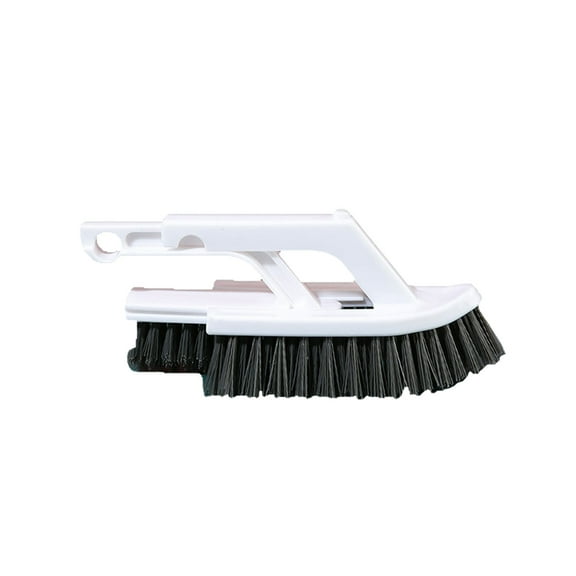 Btomtd Multifunctional Hard Bristle Cleaning Brush for Tile Crevice Floor Bathroom Scrub Brush Floor Combination Brush Cleaner, White