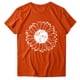 thumbnail image 2 of ICHUANYI Clearance Women's Fashion Crewneck Printed Short Sleeve T-shirt Casual Loose Shirt Tops(Orange, M) ICHUANYI WER2023080810011, 2 of 6
