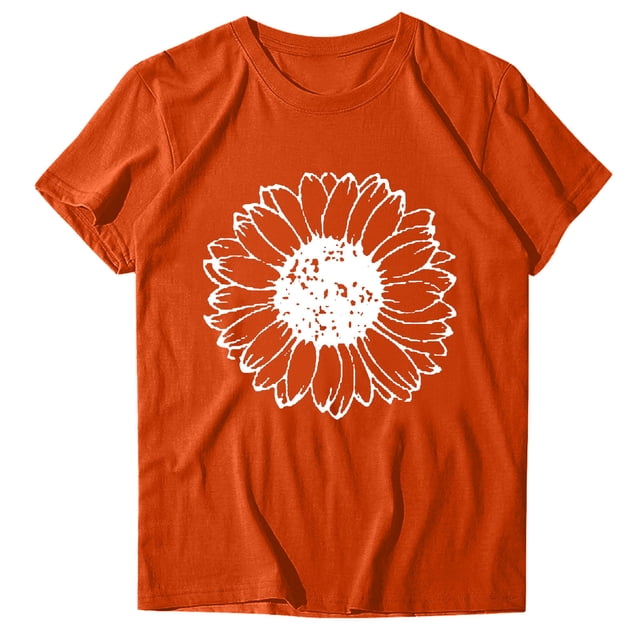 Birdeem T-Shirt à Manches Courtes Imprimé Col Rond Mode pour Femmes Chemise Décontractée Ample