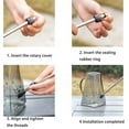 thumbnail image 3 of Baohd ABS Watering Can 1.4L Transparent Detachable Portable Wide Mouth Refillable Scaled Sprayer Sprinkler Tool with Handgrip Green, 3 of 9