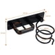 thumbnail image 4 of Soporte para secador de pelo, soporte para plancha de pelo con cable de peluquería, soporte para secador de pelo no perforado, soporte para plancha de pelo de aluminio para dormitorio, baño y hotel (, 4 of 5