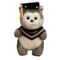 Beautynvta Graduation Plush Doll with Doctoral Hat, 7.9 Inch Stuffed Animal Graduation Gift Graduation Plush Doll for High School College Graduation Party
