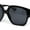 All Black, variant on Womens Horn Rim Large Butterfly Plastic Fashion Sunglasses All Black