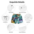 thumbnail image 6 of Dragon Wings Of Fire Mens Swim Trunks Quick Dry Board Shorts with Mesh Lining, Hawaii Beach Shorts Swimwear Bathing Suits, 6 of 7