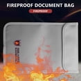 thumbnail image 1 of Document Case Cash Box Security Waterproof Fireproof Bag New, 1 of 7