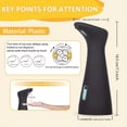 thumbnail image 5 of Touchless Automatic Soap Dispenser – Infrared Sensor, Hands-Free Operation, Adjustable Output, Battery-Powered (AAA Not Included), Modern Black Design for Bathroom, Kitchen, Office, Hotel Use, 5 of 5