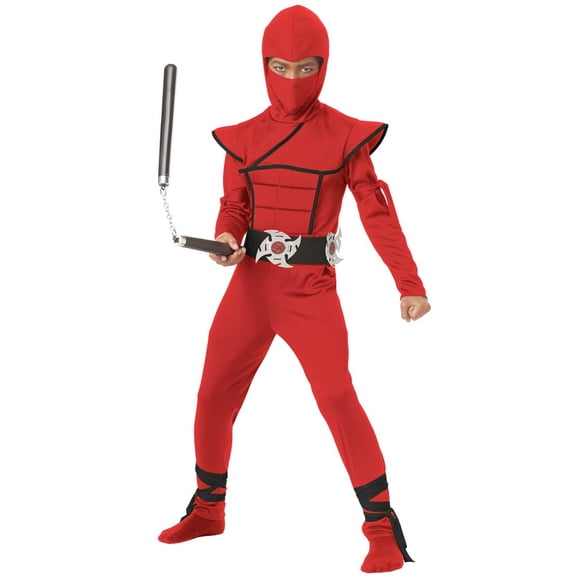 California Costumes Stealth Ninja Costume for Children with Jumpsuit, Hood, and Face Mask, Kids 4-6 Years