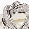 thumbnail image 5 of Litie Women Shining Rhinestones Inlaid Scarf Ring Clip,Round Ring Wrap Holder Clothes Corner Knotted Button Brooch for Clothing Neckerchief Accessories, 5 of 7