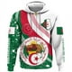 thumbnail image 2 of Sudadera con capucha y cremallera con el emblema nacional argelino y la bandera de Argelia para hombre, ropa informal deportiva para niños, 2 of 4