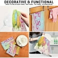 thumbnail image 4 of Happy Easter Kitchen Tea Towels Set of 1 Absorbent Hand Dish Towels, Pink Flowers Eggs Dishcloths Lint-Free 18x28 Inch Fast Drying for Cooking Baking Home Clean, 4 of 7