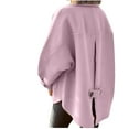 thumbnail image 3 of Casual Jackets for Women Long Sleeve Solid Button Pocket Ladies Blouse Coat Outwear Jacket, 3 of 6