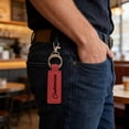thumbnail image 3 of Yunuuuoa Custom Engraved Leather Keychain Set with Double Key Rings, Promotional Business Gift for Corporate Events, Employee Recognition, Customized Wear-Resisting Etched Leather Key Holder, 3 of 6