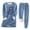 Blue, variant on Wyzesi Booty Shorts Suit Sets Women Piece Outfits Warm Autumn and Winter Comfort Plus Thick Texture Slim Fit Base Coat Warm Suit Running Shorts Suit Women with Liner Women's Shorts Suit Inseam Cotton