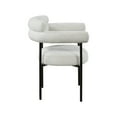 thumbnail image 5 of Meridian Furniture Blake Fabric Dining Side Chairs, Cream (Set of 2), 5 of 7