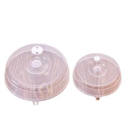 Microwave Food Covers Set of 2, Ventilated Splatter Guards with Clear Lids, Large & Small, Dishwasher Safe(RL)