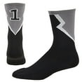 thumbnail image 2 of Augusta N0 Intermediate Roster Sock Black/Graphite/White 6096, 2 of 2