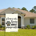 thumbnail image 2 of Joocar A House Is Not A Home Without Pawprints Linen Garden Flag For Spring Summer Home Outdoor Garden Yard Door Decor 12x18 Inch, 2 of 4